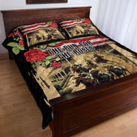 The First Kentucky Horse Racing Quilt Bed Set Since 1875 American Flag Vintage Style - Wonder Print Shop