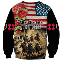 The First Kentucky Horse Racing Sweatshirt Since 1875 American Flag Vintage Style - Wonder Print Shop