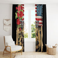 The First Kentucky Horse Racing Window Curtain Since 1875 American Flag Vintage Style - Wonder Print Shop