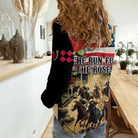 The First Kentucky Horse Racing Women Casual Shirt Since 1875 American Flag Vintage Style - Wonder Print Shop