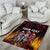 Personalized Kentucky Horses Racing Area Rug Race For Burning Roses