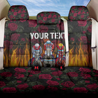 Personalized Kentucky Horses Racing Back Car Seat Cover Race For Burning Roses - Wonder Print Shop