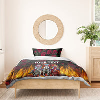 Personalized Kentucky Horses Racing Bedding Set Race For Burning Roses - Wonder Print Shop
