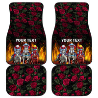 Personalized Kentucky Horses Racing Car Mats Race For Burning Roses - Wonder Print Shop