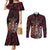 Personalized Kentucky Horses Racing Couples Matching Mermaid Dress and Long Sleeve Button Shirt Race For Burning Roses