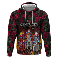 Personalized Kentucky Horses Racing Hoodie Race For Burning Roses - Wonder Print Shop