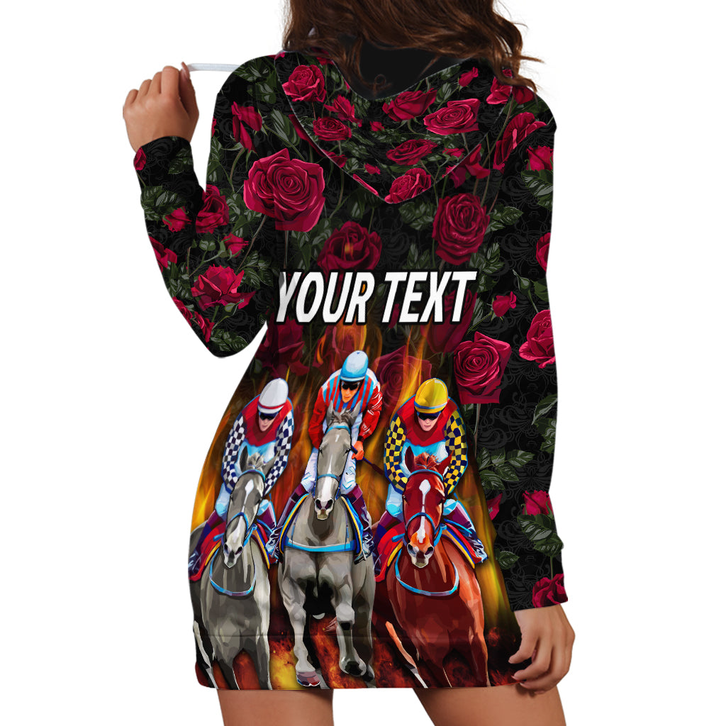 Personalized Kentucky Horses Racing Hoodie Dress Race For Burning Roses - Wonder Print Shop