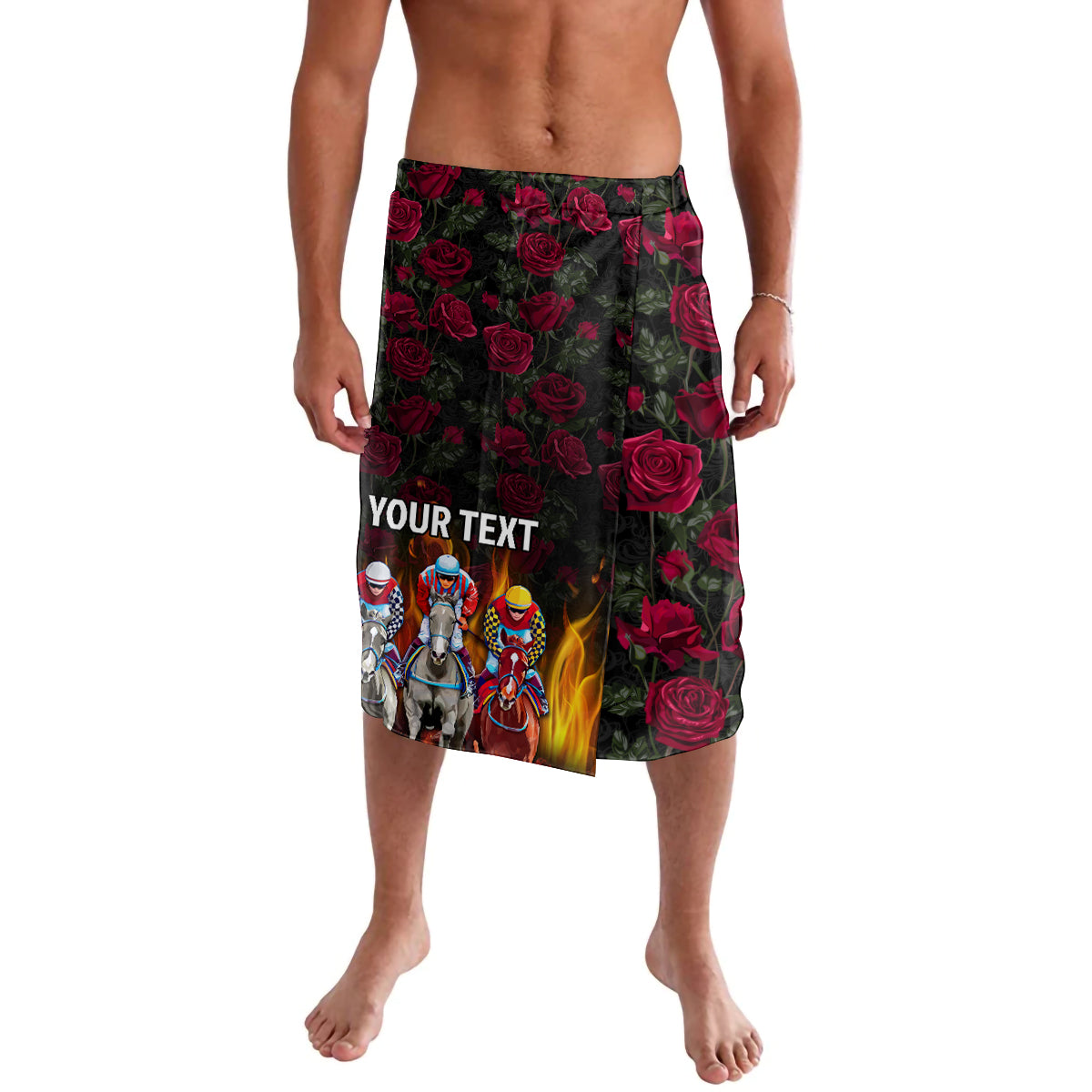 Personalized Kentucky Horses Racing Lavalava Race For Burning Roses - Wonder Print Shop