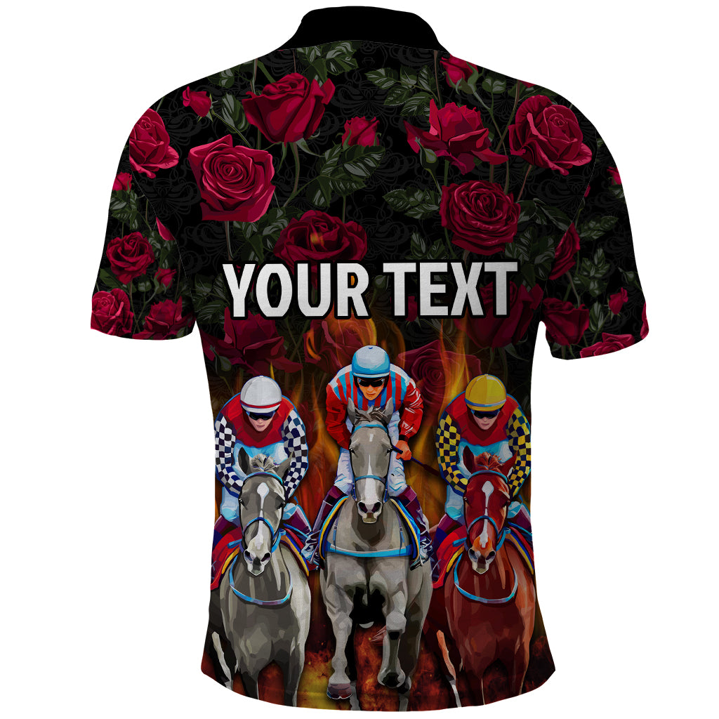 Personalized Kentucky Horses Racing Polo Shirt Race For Burning Roses - Wonder Print Shop