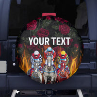 Personalized Kentucky Horses Racing Spare Tire Cover Race For Burning Roses - Wonder Print Shop