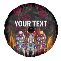 Personalized Kentucky Horses Racing Spare Tire Cover Race For Burning Roses - Wonder Print Shop