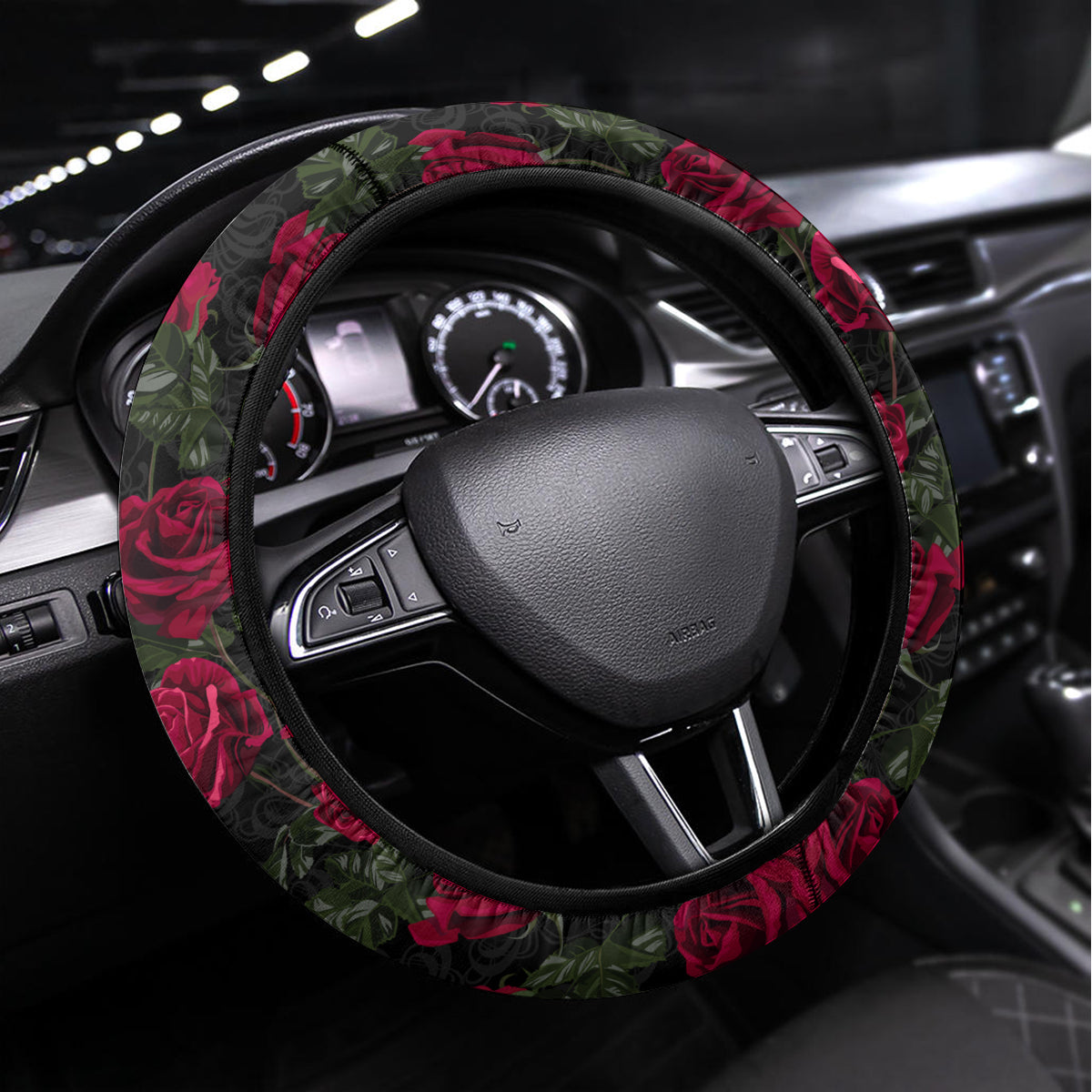 Kentucky Horses Racing Steering Wheel Cover Race For Burning Roses - Wonder Print Shop