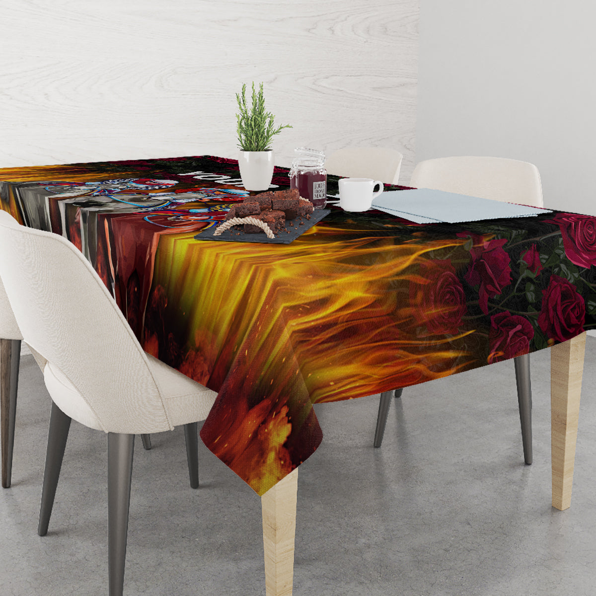 Personalized Kentucky Horses Racing Tablecloth Race For Burning Roses - Wonder Print Shop