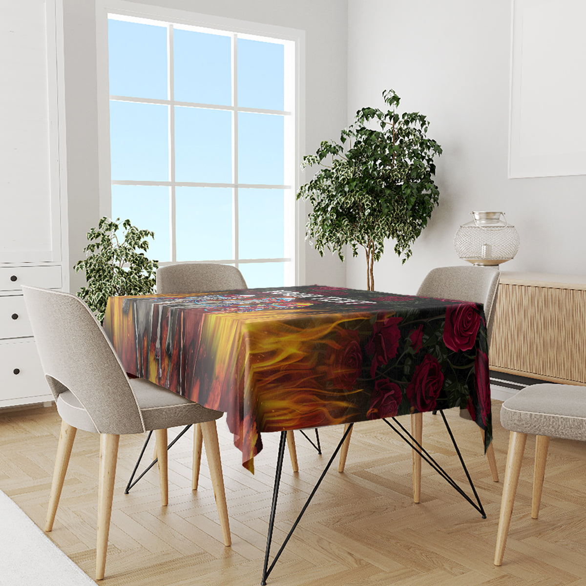 Personalized Kentucky Horses Racing Tablecloth Race For Burning Roses - Wonder Print Shop