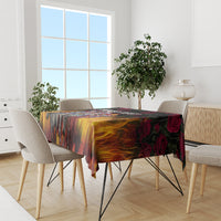 Personalized Kentucky Horses Racing Tablecloth Race For Burning Roses - Wonder Print Shop