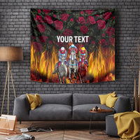 Personalized Kentucky Horses Racing Tapestry Race For Burning Roses - Wonder Print Shop
