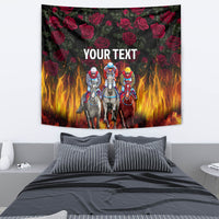 Personalized Kentucky Horses Racing Tapestry Race For Burning Roses - Wonder Print Shop
