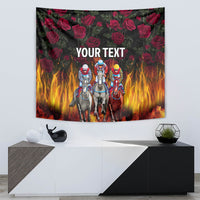 Personalized Kentucky Horses Racing Tapestry Race For Burning Roses - Wonder Print Shop