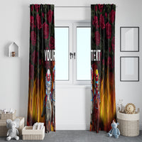 Personalized Kentucky Horses Racing Window Curtain Race For Burning Roses - Wonder Print Shop