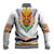 Haiti Flag Traditional Dashiki Baseball Jacket White Color