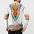 Haiti Flag Traditional Dashiki Button Sweatshirt White Color