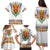 Haiti Flag Traditional Dashiki Family Matching Puletasi and Hawaiian Shirt White Color