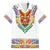 Haiti Flag Traditional Dashiki Family Matching Puletasi and Hawaiian Shirt White Color