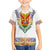 Haiti Flag Traditional Dashiki Family Matching Puletasi and Hawaiian Shirt White Color