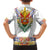 Haiti Flag Traditional Dashiki Family Matching Short Sleeve Bodycon Dress and Hawaiian Shirt White Color