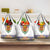 Haiti Flag Traditional Dashiki Grocery Bag White Color