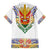 Haiti Flag Traditional Dashiki Hawaiian Shirt White Color
