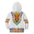 Haiti Flag Traditional Dashiki Kid Hoodie White Color