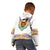 Haiti Flag Traditional Dashiki Kid Hoodie White Color