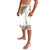 Haiti Flag Traditional Dashiki Lavalava White Color