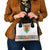 Haiti Flag Traditional Dashiki Shoulder Handbag White Color