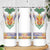 Haiti Flag Traditional Dashiki Skinny Tumbler White Color