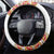 Haiti Flag Traditional Dashiki Steering Wheel Cover White Color