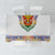 Haiti Flag Traditional Dashiki Tablecloth White Color