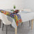 Haiti Flag Traditional Dashiki Tablecloth White Color