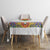 Haiti Flag Traditional Dashiki Tablecloth White Color