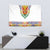 Haiti Flag Traditional Dashiki Tapestry White Color
