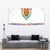 Haiti Flag Traditional Dashiki Tapestry White Color