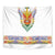 Haiti Flag Traditional Dashiki Tapestry White Color