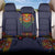 Haiti Flag Traditional Dashiki Back Car Seat Cover Black Color