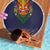 Haiti Flag Traditional Dashiki Beach Blanket Black Color