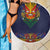 Haiti Flag Traditional Dashiki Beach Blanket Black Color