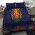 Haiti Flag Traditional Dashiki Bedding Set Black Color