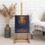 Haiti Flag Traditional Dashiki Canvas Wall Art Black Color