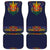 Haiti Flag Traditional Dashiki Car Mats Black Color
