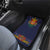 Haiti Flag Traditional Dashiki Car Mats Black Color